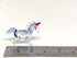 Unicorn Tiny Miniature Figurines Hand Blown Glass Art Fantasy Animals Collectible Gift Home Décor (Blue Pink)...