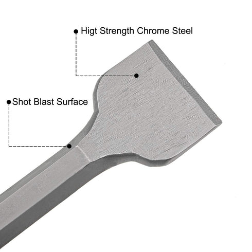 uxcell Scraping Chisel 50mm Dia. Masonry Drill Bit Hex Shank for Electric Jack Hammer Remove Scale Edging Chipping Tool...