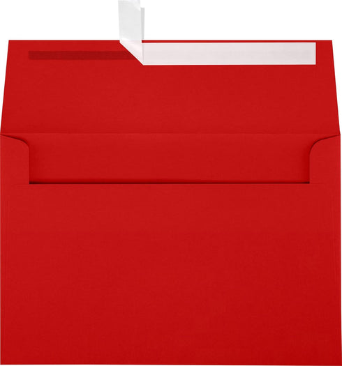 LUXPaper A10 Invitation Envelopes | Peel & Press | 6" x 9 1/2" | Ruby Red | 80lb. Text | 50 Qty...