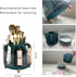 Makeup Brush Holder 360 Rotating Large Capacity Cosmetic Organizer 7 Slot Makeup Organizer Container Desktop Storage Stationery Storage(Green)...