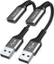 USB C Female to USB Male Adapter (2-Pack),Type C to USB A Charger Cable Converter for iPhone 15 14 13 12 11 Pro Max Plus, Samsung Galaxy Note 20 S...