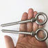 Hammock Hooks, 4Pack Heavy Duty Eye Screw in Stainless Steel Hammock Hooks 1300LB Capacity Swing Hardware for Yoga Hammock Swing Chair Indoor Outd...
