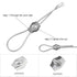 20pcs M3 Single Bolt Wire Rope Clips, PNXKTXO 304 Stainless Steel Simplex Cable Clamps for 2-2.5MM Diameter Wire Cable Saddle Fastener...