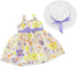 Emily Rose 14 Inch Doll Lovely Spring/Summer Chiffon Easter Dress with White Hat | Compatible with American Girl Wellie Wishers | 14-in Doll Cloth...