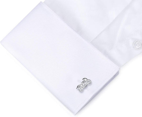HONEY BEAR Racing Motorcycle Motorbike Cufflinks for Mens Shirt Gift Silver...