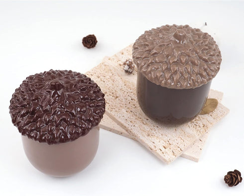 2pcs/Set Pinecone silicone molds, resin jar molds with lids, epoxy resin molds for DIY jewelry storage boxes, candle holders, candy boxes, epoxy r...