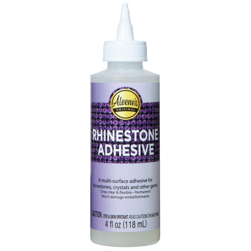 Aleene's Rhinestone Adhesive 4 fl oz Liquid Glue for Jewels, Crystals, Rhinestones, and Embellishments - Dries Clear...