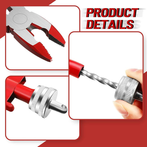 Aircraft Safety Wire Twisting Plier, Metal Twisting Tool with 10-meter 0.5 mm Wire, Lock Twister Safety Wire Plier for Auto Industry Aircraft (9 I...