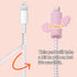 Cable Protector for iPhone Charger, Silicone Charger Protector Set - Cute Cable Cover Silicone Charger Case for 18W/20W iPhone Charger, Pink Heart...