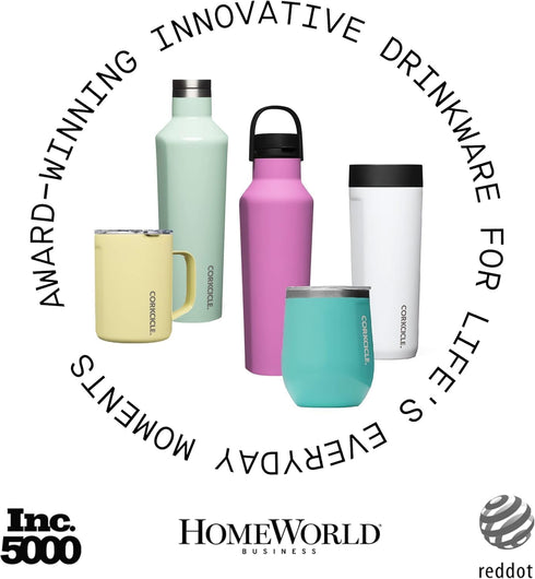Corkcicle Classic Coffee Mug - Triple Insulated Stainless Steel Travel Mug - Shatter-Proof Lid - Keeps Drink Hot Over 3 Hours - Holiday Mug Gift -...