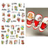 SINSEN Christmas Nail Art Stickers, Winter Nail Decals Water Transfer Xmas Nail Art Supplies Colorful Gingerbread Man Wreath Bell Merry Christmas ...