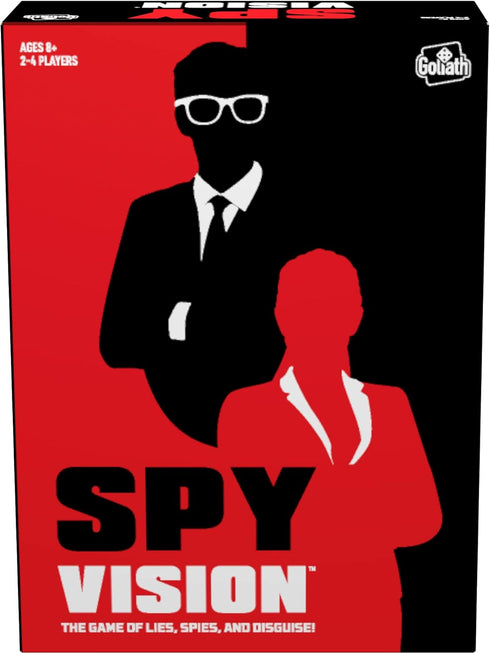Goliath Spy Vision - Arrest The Spies Using Spy Revealing Glasses, Strategy Board Game - Ages 8 and Up, 2-4 Players , Black...