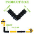 25PCS Drip Irrigation Barbed Elbow Fitting Kit for 1/2 Inch Tubing (16MM OD) .600" ID Drip Irrigation Connectors Elbow Dripline Barbed Connector D...