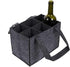 Teensery 6 Bottle Wine Carrier Bag Felt Wine Bottle Tote Bag Portable Wine Storage Bag Reusable Grocery Bag with Handle for Wedding Birthday Trave...