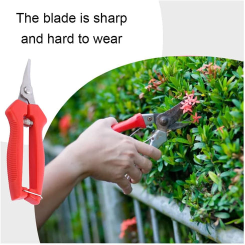 Pruning Shears Steel Tree Trimmer Garden Secateurs for Tree Branch Hedge Fruits Vegetables Plants...