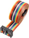 uxcell IDC Rainbow Wire Flat Ribbon Cable 14P D-type FC/FC Connector 2.54mm Pitch 1m/39.3inch Length...