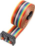 uxcell IDC Rainbow Wire Flat Ribbon Cable 14P D-type FC/FC Connector 2.54mm Pitch 1m/39.3inch Length...