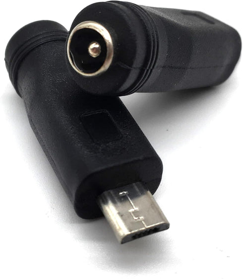 USB to DC Power Adapter, Micro Male to DC 5.5x2.1mm Female 5V Connector Power Charging Adapter for Laptop PC...
