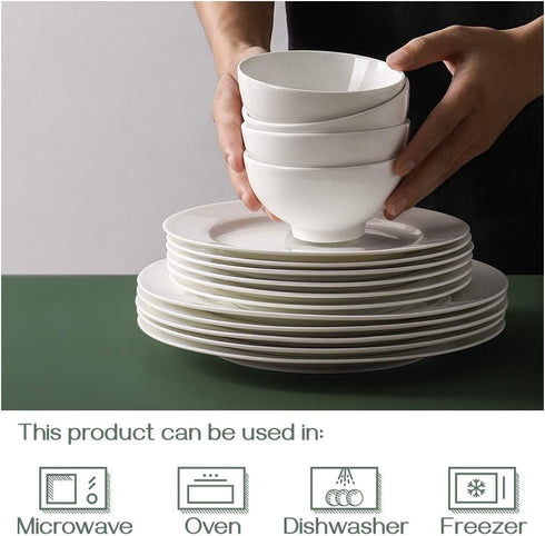 DOWAN 10 OZ Small Dessert Bowls - 4.5" Ceramic Cereal Bowls Set of 8 - Porcelain Off-White Bowl for Side Dishes, Rice, Ice Cream, Oatmeal, Fruit, ...