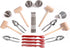 Artcome 22 Piece Seafood Tools Set for 4 People including 4 Lobster Crab Crackers 4 Lobster Shellers 6 Seafood Forks 4 Sauce Cups and 4 Lobster Cr...