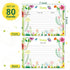 80 Pack Recipe Cards, 5 x 7 inch Cooking Recipe Cards for Recipe Binder, Double-sided Recipe Cards with Lines for Weddings, Bridal Shower, Christm...