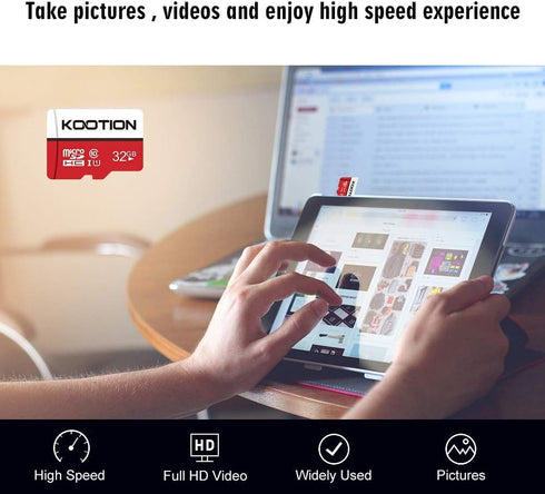 KOOTION 32GB Micro SD Card 2-Pack Class 10 Micro SDHC Card UHS-I Memory Card, High Speed TF Card, C10, U1, 32 GB...