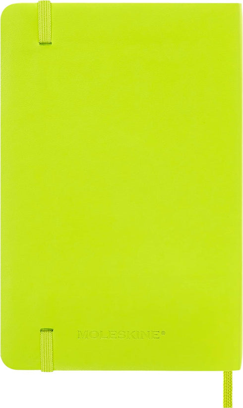 Moleskine Classic Notebook, Soft Cover, Pocket (3.5" x 5.5") Ruled/Lined, Lemon Green, 192 Pages...