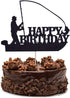 Sea Fishing-Fishing Boats Birthday Cake Topper for Fisherman Theme Man Boy Birthday Party Supplies-Gone Fishing Themed Birthday Party Decorations ...
