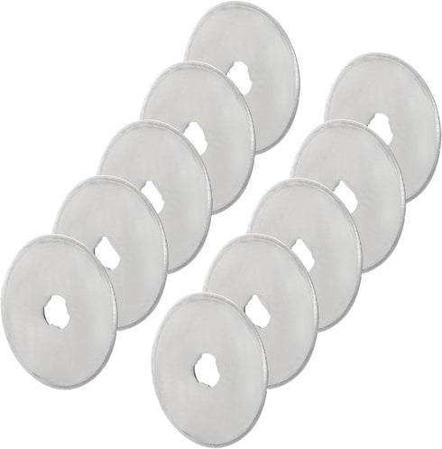 Coufce 36 Pack 45mm Rotary Cutter Blades, Compatible with Fiskars, Martelli, Olfa, and More, Replacement Blades for Quilting, Sewing, Scrapbooking...
