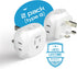 Ceptics US to UK Plug Adapter UK, Ireland Power Adapter Charger 4 Input - Ultra Compact - Light Weight - USA to Any Type G Countries Such as Hong ...