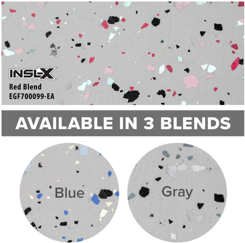 INSL-X PRODUCTS EGF700099-EA RED Combo Decorative Floor Flakes, 12 oz...