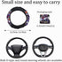 Car Steering Wheel Cover, Soft Breathable Anti-Slip Auto Steering Wheel Protector Fit 15 Inch, Universal Vehicle Interior Accessories for Cars, SU...