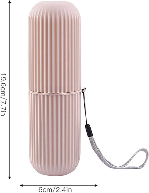 Travel Toothbrush Holder, Toothbrush Travel Case, Minimalist PP Portable with Dust Cover Toothbrush Cover Travel Toothbrush Case for Traveling, Ca...