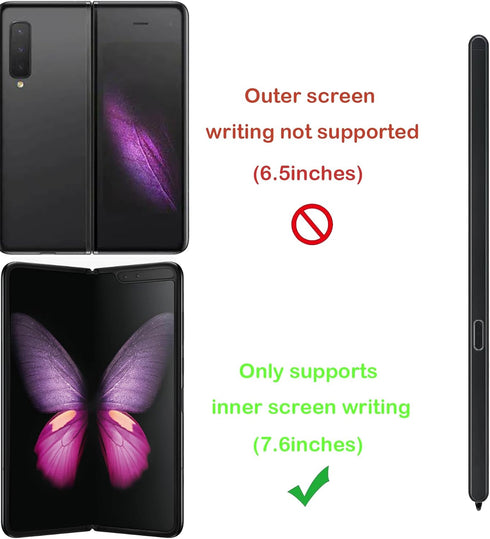 2 Pack Black Galaxy Z Fold 5 S Pen Compatible with Samsung Galaxy Z fold5 Stylus Pen for Galaxy Z Fold 5 for Galaxy Z Fold 6 Slim S Pen Fold Editi...