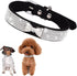 Bling Dog Collars for Small Dogs, Rhinestone Pet Collars, Pink Diamond Puppy Collar for XXS XS Small Medium Large Female Dogs Girl Cats,Black L...
