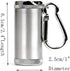 Metal Portable Ashtray,Outdoor Cigarettes Ashtray with Lid,Keychain,Cylinder Silver...