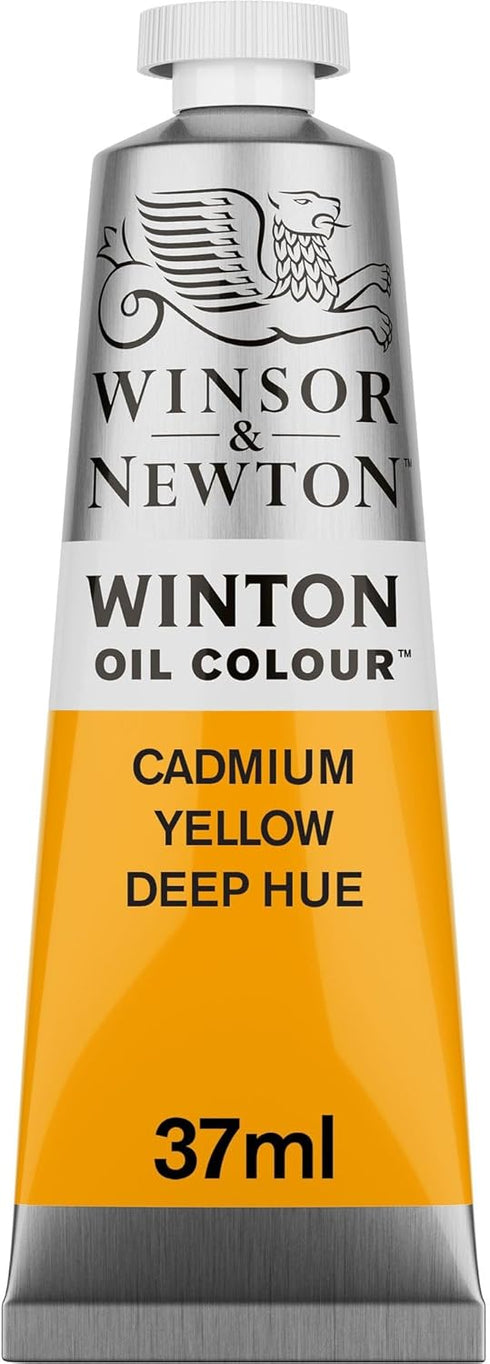 Winsor & Newton Winton Oil Color, 37ml (1.25-oz) Tube, Cadmium Yellow Deep Hue...