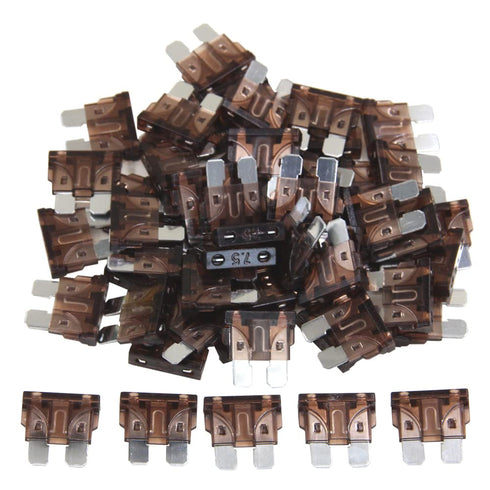 (55 pcs) 7.5 Amp Standard Blade Fuse, 7.5A Automotive Fuse for Car Truck...