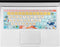 Keyboard Cover for Microsoft Surface Laptop 2017/Laptop 2 2018, Surface Book 2 13.5" and 15", Silicone Skin Protector with Floral & Big Letter Des...