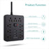 Power Strip Surge Protector with 9 Outlet 3 USB Ports, Fireproof Desktop Charging Station with Flat Plug Wall Mount 5 ft Long Extension Cords for ...