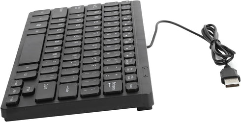 eboxer-1 USB Wired Mini Slim Keyboard Keyboard, Small Compact Simple Waterproof Business Keyboard for Laptop and Desktop Computer, Plug and Play (...