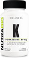 NutraBio Potassium Complex, Potassium Supplement for Healthy Heart, Bones, Muscles & Digestion, 99mg - 120 Vegetable Capsules...