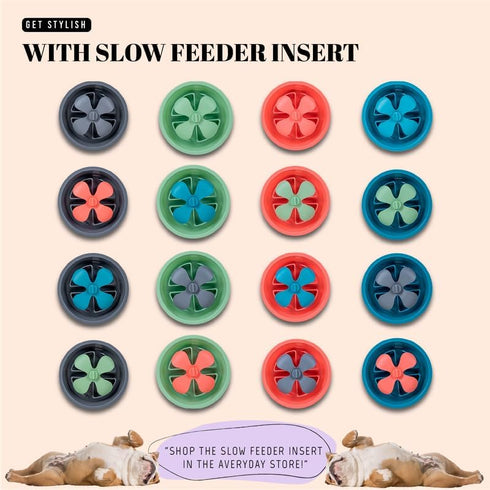 4 Cups Challenging Slow Feeder Dog Bowls Large, Slow Eating Dog Bowl for Fast Eater, Maze Dog Feeder, Dog Slow Feeder Bowl Fits Elevated Dog Bowl,...