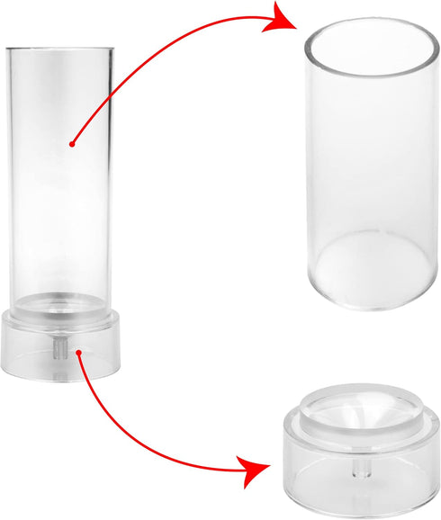 MILIVIXAY Cylinder Candle Molds for Beeswax Wax Molds Duarable Plastic Candle Molds for Candle Making-Height: 5.1 Inch,Diameter:2.0 Inch....