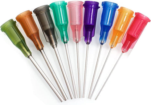 20Pcs Syringe Blunt Tip Needle and Cap - 1ml Syringes 14ga 16ga 18ga 20ga Blunt Needles- Oil or Glue Applicator...