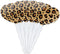 Leopard Print Animal Spots Heart Love Cupcake Picks Toppers Decoration Set of 6...