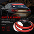 LED Third Brake Light Strip Bar, 5 Function Sequential Turn Signal Brake Running Double Flash Flexible 40Inch High Mount Stop Lights Strips for Je...