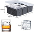 Large Ice Cube Tray for Whiskey: FDDBI Big Square Ice Cube Maker for Cocktail - 2Pack Silicone Old Fashioned Ice Cube Trays - 2inch Huge Cubed Ice...