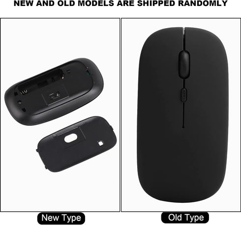 Wireless Mouse, Mouse Black Wireless Bluetooth 5.0 Silent Office Computer Mouse for OS XMiSamsung Laptop Tablets...