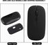Wireless Mouse, Mouse Black Wireless Bluetooth 5.0 Silent Office Computer Mouse for OS XMiSamsung Laptop Tablets...
